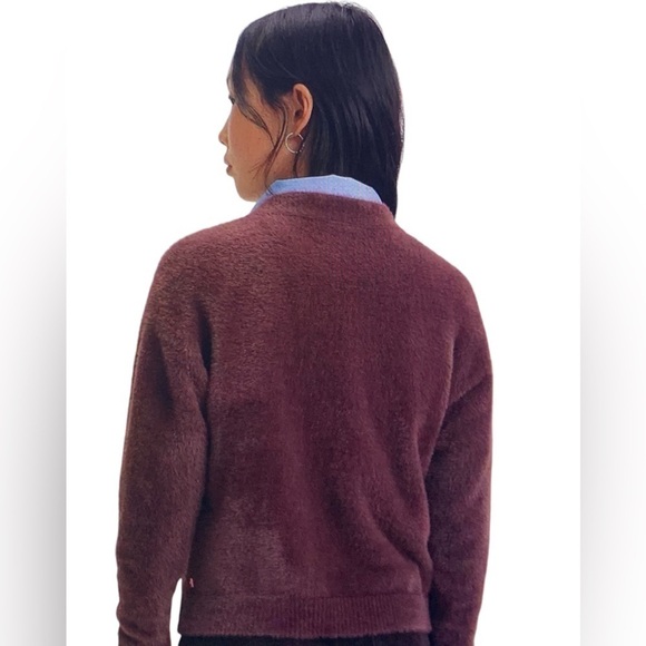 Levi’s Decadent Chocolate Gallery 5 Button Women’s Relaxed Fit Cardigan - Picture 2 of 11